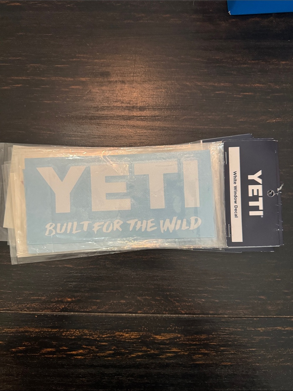 Yeti Bold Logo Built for the wild Window Decal Graphic in White New